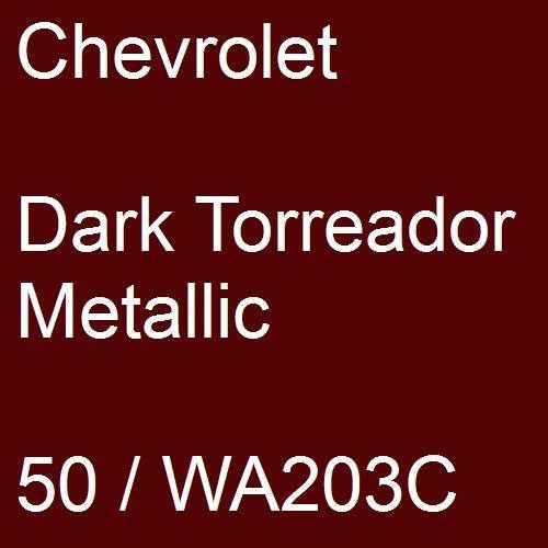 Chevrolet, Dark Torreador Metallic, 50 / WA203C.